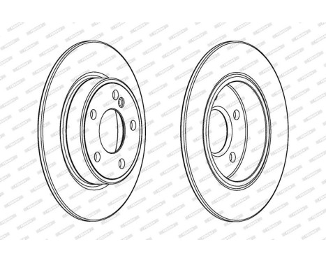 Brake Disc PREMIER DDF2335C Ferodo, Image 2