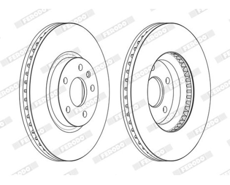 Brake Disc PREMIER DDF2337C Ferodo, Image 2