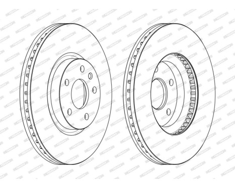 Brake Disc PREMIER DDF2337C Ferodo, Image 2