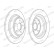 Brake Disc PREMIER DDF2338C Ferodo, Thumbnail 2
