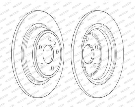 Brake Disc PREMIER DDF2338C Ferodo, Image 2