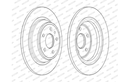 Brake Disc PREMIER DDF2338C Ferodo, Image 2