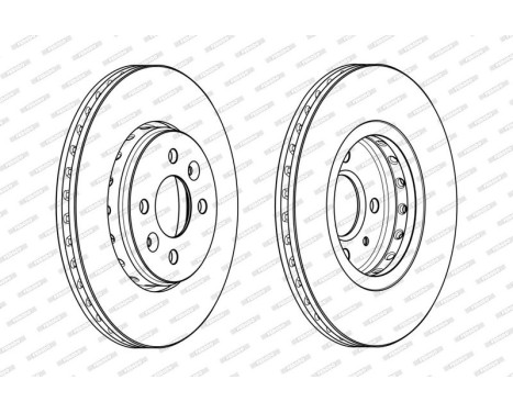 Brake Disc PREMIER DDF2350C Ferodo, Image 2