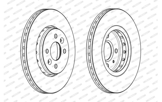 Brake Disc PREMIER DDF2350C Ferodo, Image 2