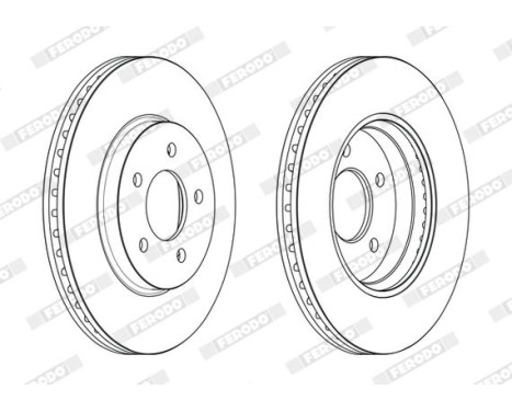 Brake Disc PREMIER DDF2357C Ferodo, Image 2