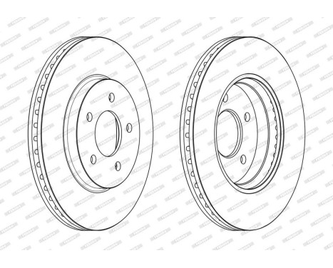 Brake Disc PREMIER DDF2357C Ferodo, Image 2