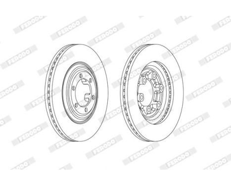 Brake Disc PREMIER DDF2372C Ferodo, Image 2