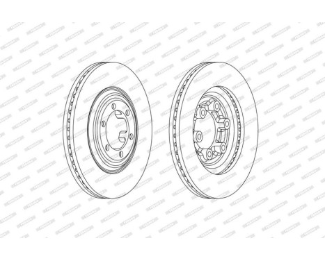 Brake Disc PREMIER DDF2372C Ferodo, Image 2