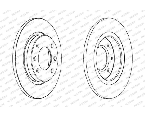 Brake Disc PREMIER DDF238 Ferodo, Image 2
