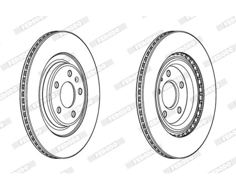 Brake Disc PREMIER DDF2383C Ferodo, Image 2