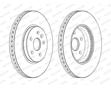 Brake Disc PREMIER DDF2385C Ferodo, Image 2