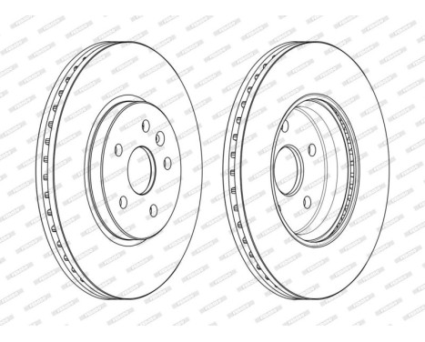 Brake Disc PREMIER DDF2385C Ferodo, Image 2