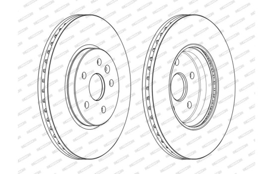 Brake Disc PREMIER DDF2385C Ferodo, Image 2