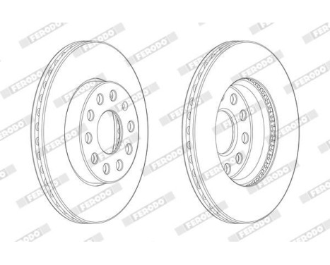Brake Disc PREMIER DDF2400C-1 Ferodo, Image 2