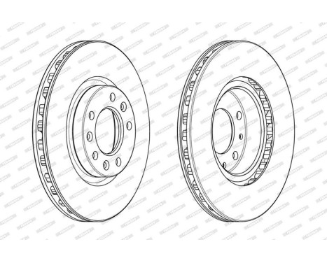 Brake Disc PREMIER DDF2401C-1 Ferodo, Image 2