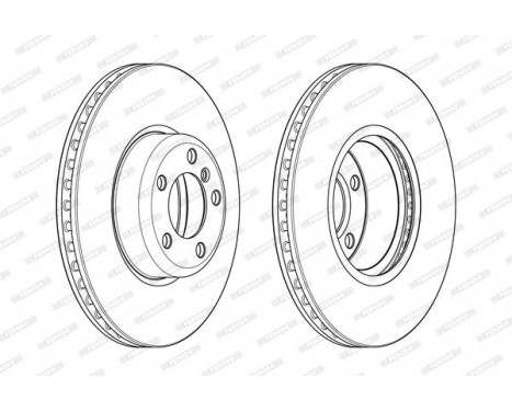 Brake Disc PREMIER DDF2403C-1 Ferodo, Image 2