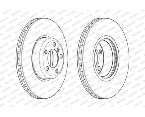 Brake Disc PREMIER DDF2403C-1 Ferodo, Image 3