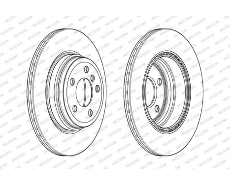 Brake Disc PREMIER DDF2404C Ferodo, Image 2