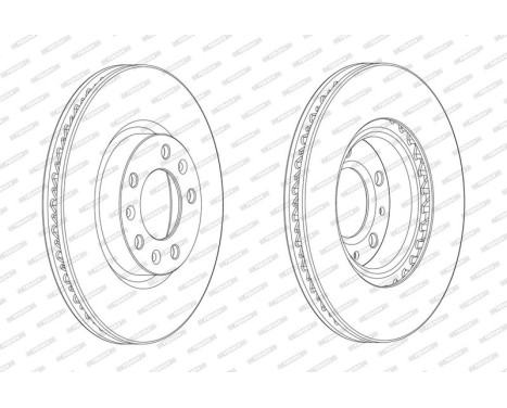 Brake Disc PREMIER DDF2405C Ferodo, Image 2