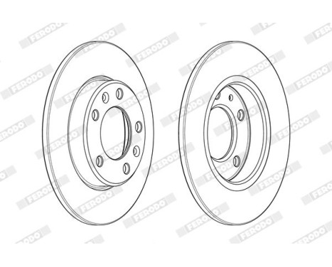 Brake Disc PREMIER DDF2406C Ferodo, Image 2