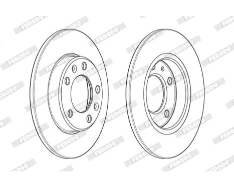 Brake Disc PREMIER DDF2406C Ferodo, Image 2
