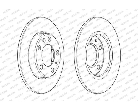 Brake Disc PREMIER DDF2406C Ferodo, Image 2