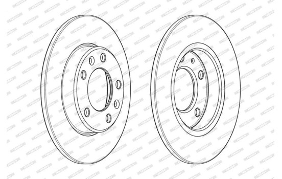 Brake Disc PREMIER DDF2406C Ferodo, Image 2