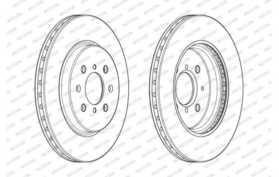Brake Disc PREMIER DDF2410C Ferodo, Image 2