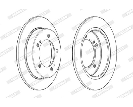 Brake Disc PREMIER DDF2411C Ferodo, Image 2