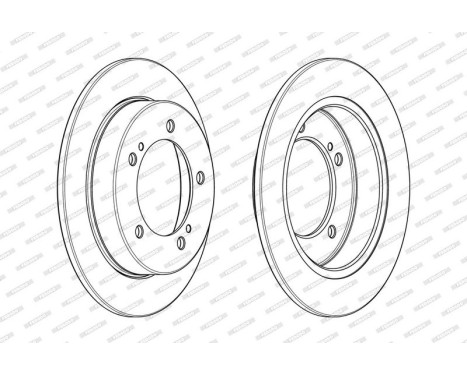 Brake Disc PREMIER DDF2411C Ferodo, Image 2