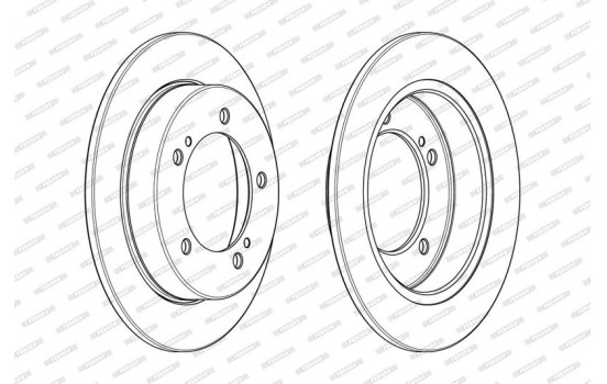 Brake Disc PREMIER DDF2411C Ferodo, Image 2
