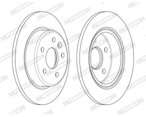 Brake Disc PREMIER DDF2426C Ferodo, Image 2