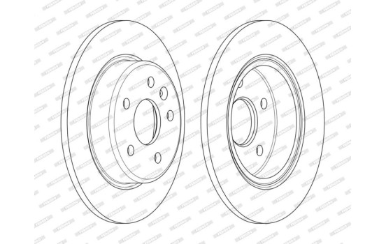 Brake Disc PREMIER DDF2426C Ferodo, Image 2