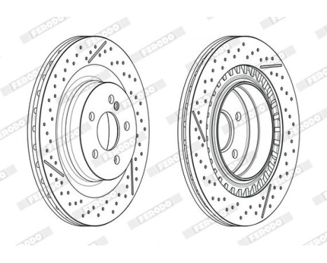 Brake Disc PREMIER DDF2427C Ferodo, Image 2