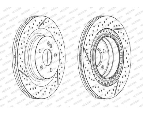 Brake Disc PREMIER DDF2427C Ferodo, Image 2