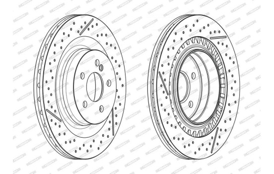 Brake Disc PREMIER DDF2427C Ferodo, Image 2