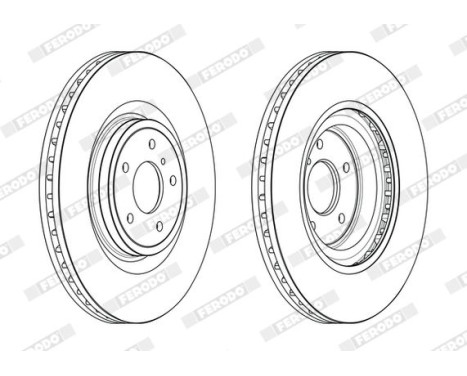 Brake Disc PREMIER DDF2430C-1 Ferodo, Image 2