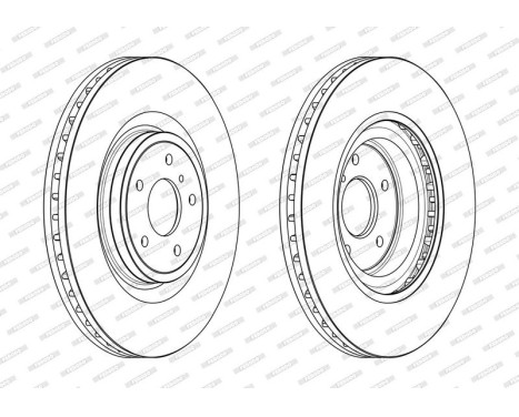 Brake Disc PREMIER DDF2430C-1 Ferodo, Image 2
