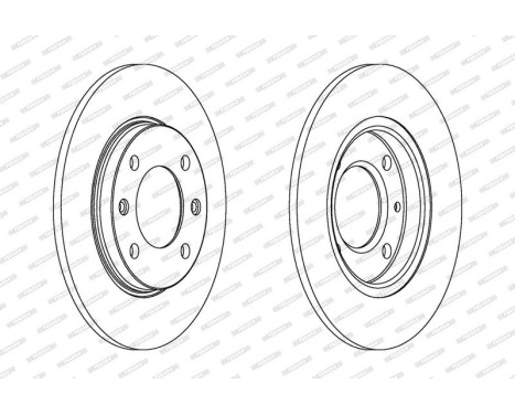 Brake Disc PREMIER DDF244 Ferodo, Image 2
