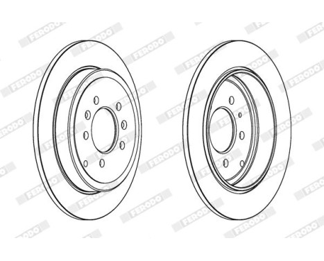 Brake Disc PREMIER DDF245 Ferodo, Image 2