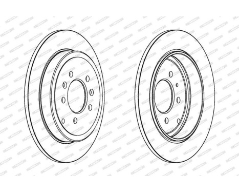 Brake Disc PREMIER DDF245 Ferodo, Image 2