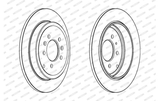 Brake Disc PREMIER DDF245 Ferodo, Image 2