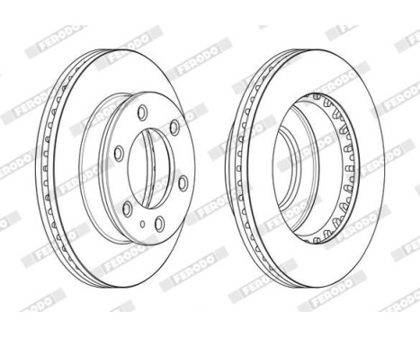 Brake Disc PREMIER DDF2459C Ferodo, Image 2