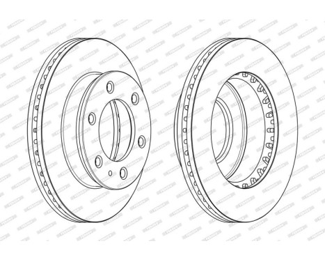 Brake Disc PREMIER DDF2459C Ferodo, Image 2