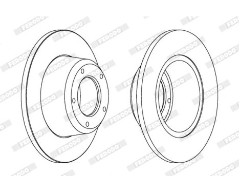 Brake Disc PREMIER DDF246 Ferodo, Image 2