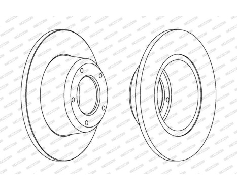 Brake Disc PREMIER DDF246 Ferodo, Image 2