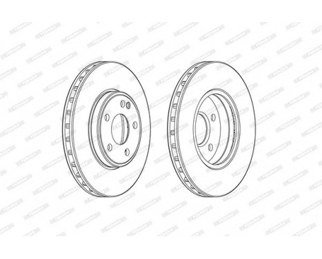 Brake Disc PREMIER DDF2460C Ferodo