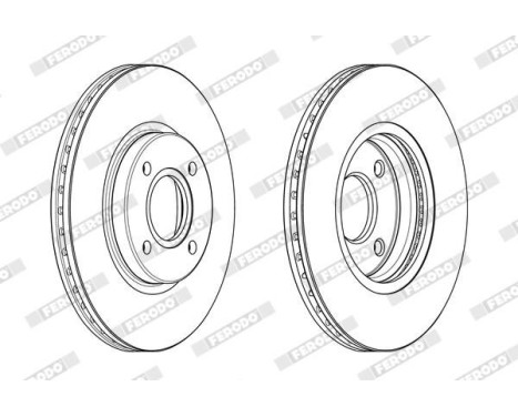 Brake Disc PREMIER DDF2461C Ferodo