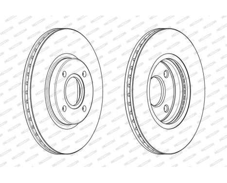 Brake Disc PREMIER DDF2461C Ferodo