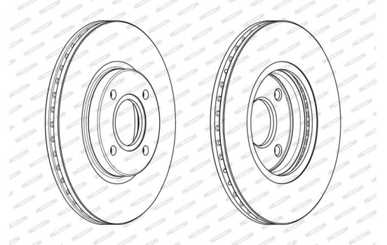 Brake Disc PREMIER DDF2461C Ferodo